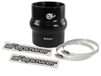 aFe Magnum FORCE Intake Coupling Kit (3-1/8 IN ID x 4 IN L) Straight Coupler w/ Hump - Black