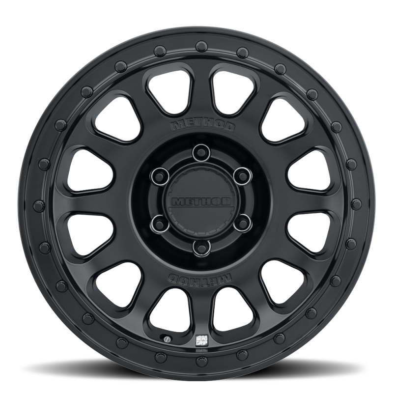 Method MR709 HD Bead Grip 18x 9in / ET12 / 8x180 BP / 124.1mm Bore - Black Wheel