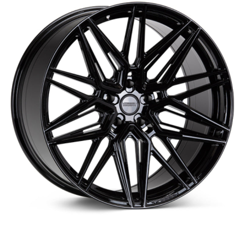Vossen HF7 - 22x9 - ET39 - 5x120 - 63.4 - FLAT - GB - Gloss Black Wheel