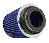 K&N Universal Chrome Filter Multi Lin gual 6in Od B X 5.5in H W/4in 3-1/2in 3in Dia Flg in v Top