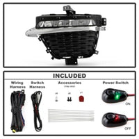 Spyder 22-24 Jeep Grand Cherokee (2-Row) OEM LED Fog Lights w/Switch - Clear (FL-JGC22-LED-C)