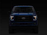 Raxiom 15-17 Ford F-150 Projector Headlights with LED Accent- Chrome Housing- Clear Lens