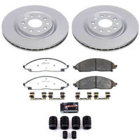 Power Stop 20-25 Chrysler Pacifica Front Z36 Coated Truck & Tow Brake Kit