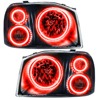 Oracle Lighting 01-04 Nissan Frontier Pre-Assembled LED Halo Headlights -Red