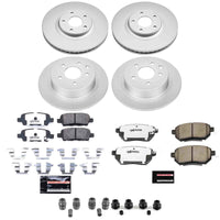 Power Stop 05-06 Nissan Altima Front and Rear Z26 Coated Brake Kit