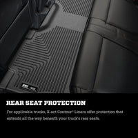 Husky Liners 21-23 Ford F-150 CC SC / 2017 F-250 SD CC X-Act Contour Rear Floor Liners - Black