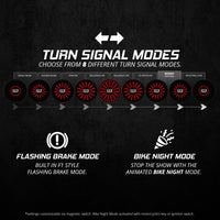 XK Glow Pro Series MotoTurnz - 1156 Flat Style Rear