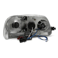 Raxiom 97-03 Ford F-150 Super White LED Halo Projector Headlights- Black Housing- Clear Lens