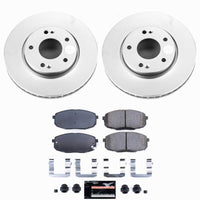 Power Stop 10-13 Kia Forte Front Z23 Coated Brake Kit