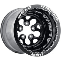 Weld Alpha-1 15x13 / 5x127 BP / 2in. BS Wheel - Black DBL MTS