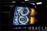 Oracle 07-13 Chevrolet Silverado LED Round Style Headlight Halo Kit - Blue