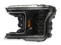 Raxiom 18-20 Ford F-150 CXR Series LED Headlights with Amber DRL- Black Housing- Clear Lens