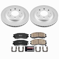 Power Stop 93-95 Eagle Summit Front Z23 Coated Brake Kit