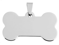 Polished Bone Pet ID Tag