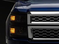 Raxiom 14-15 Chevrolet Silverado 1500 OE Style Headlights/ Black Trim- Black - Clear Lens