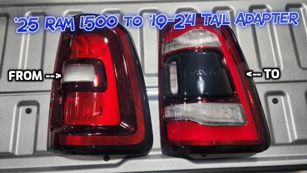 25 Ram DT (1500) to 19-24 Tail Light Adapter (PAIR)