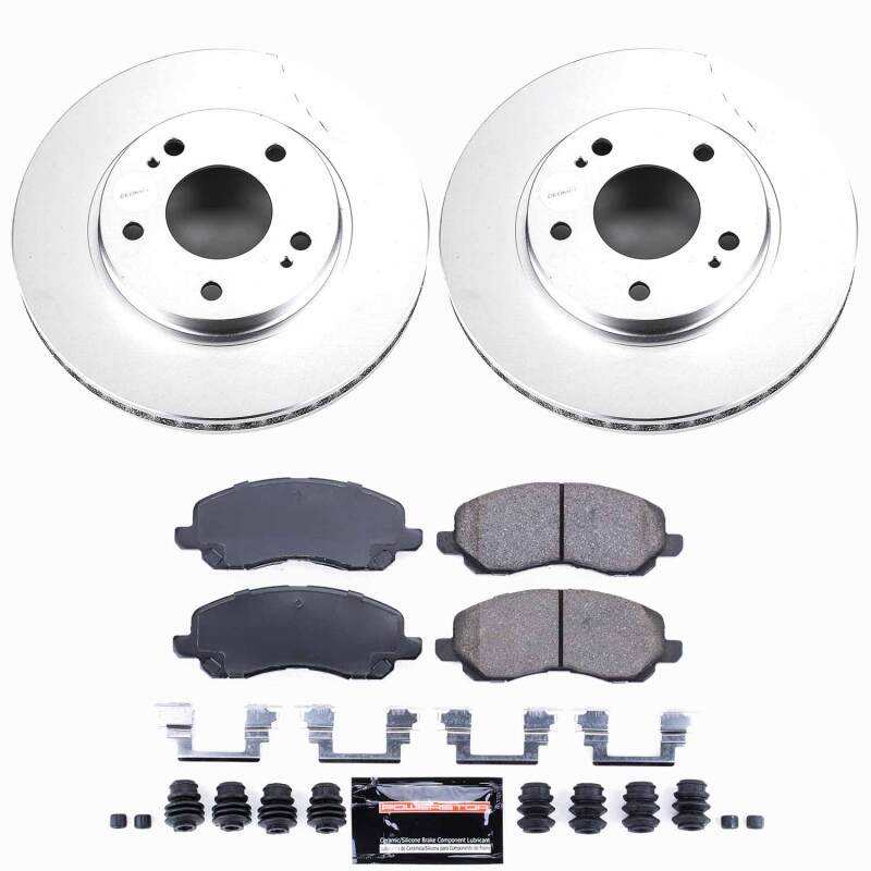 Power Stop 01-05 Chrysler Sebring Front Z23 Coated Brake Kit