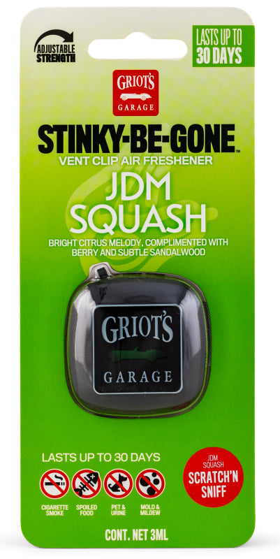 Griots Garage Stinky-Be-Gone Vent Clip Air Freshener - JDM Squash