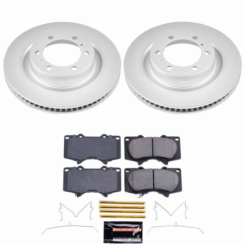 Power Stop 10-23 Lexus GX460 Front Z23 Coated Brake Kit