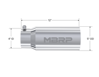MBRP Universal Tip 5 O.D. Dual Wall Straight 4 inlet 12 length