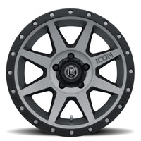 ICON Rebound 17x8.5 5x4.5 0mm Offset 4.75in BS 71.5mm Bore Titanium Wheel