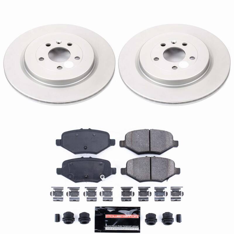 Power Stop 13-19 Ford Explorer Rear Z23 Coated Brake Kit