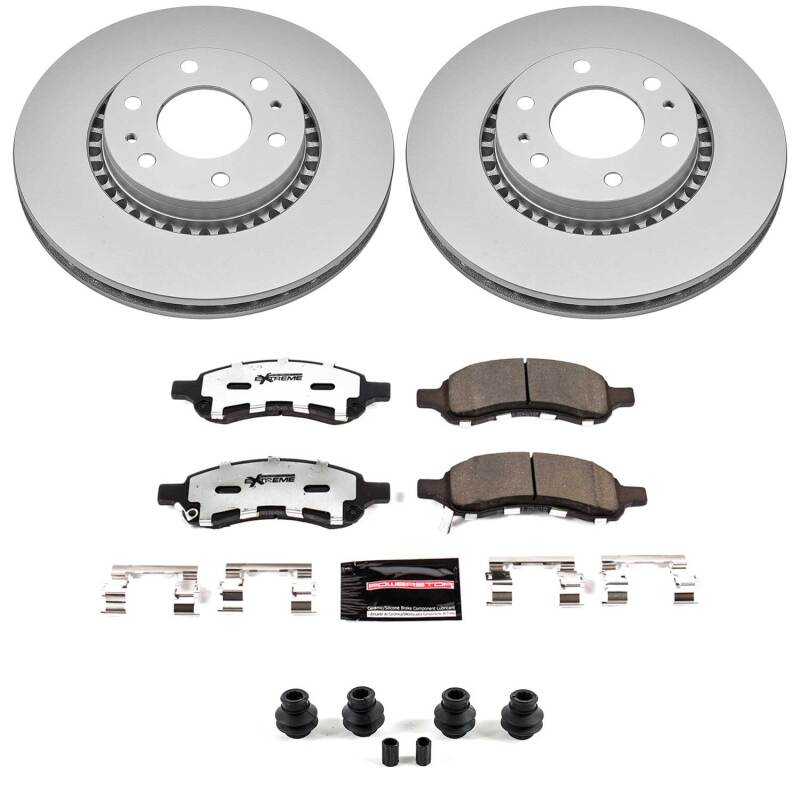 Power Stop 06-07 Buick Rainier Front Z36 Coated Truck & Tow Brake Kit