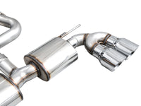 AWE Tuning MK8 Volkswagen Golf R 3in Touring Edition Quad Exhaust - Chrome Silver Tips