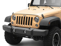 Raxiom 07-18 Jeep Wrangler Axial Series 7-Inch LED Headlights w DRL/ Black Housing - Clear Lens