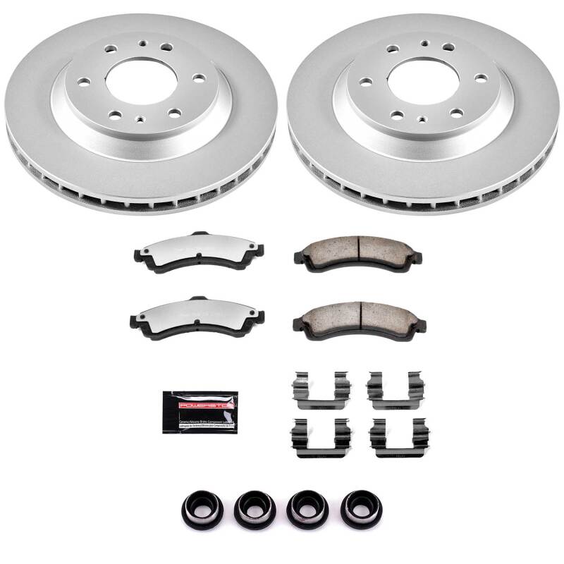 Power Stop 04-05 Buick Rainier Front Z36 Coated Truck & Tow Brake Kit