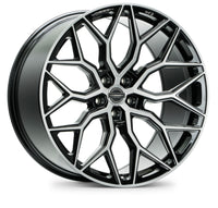 Vossen HF-2 22x11 - 5x130 - ET50 - Deep Face - 71.6 -- Brushed Gloss Black Wheel