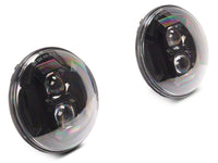 Raxiom 07-18 Jeep Wrangler JK Axial Series DB2 LED Headlights- Black Housing- Clear Lens