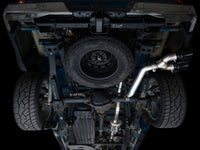 AWE 21-25 Ford F150 (14th Gen Reg Cab) Cat-Back Exhaust - 4.5in Dual Side Exit Diamond Black Tips