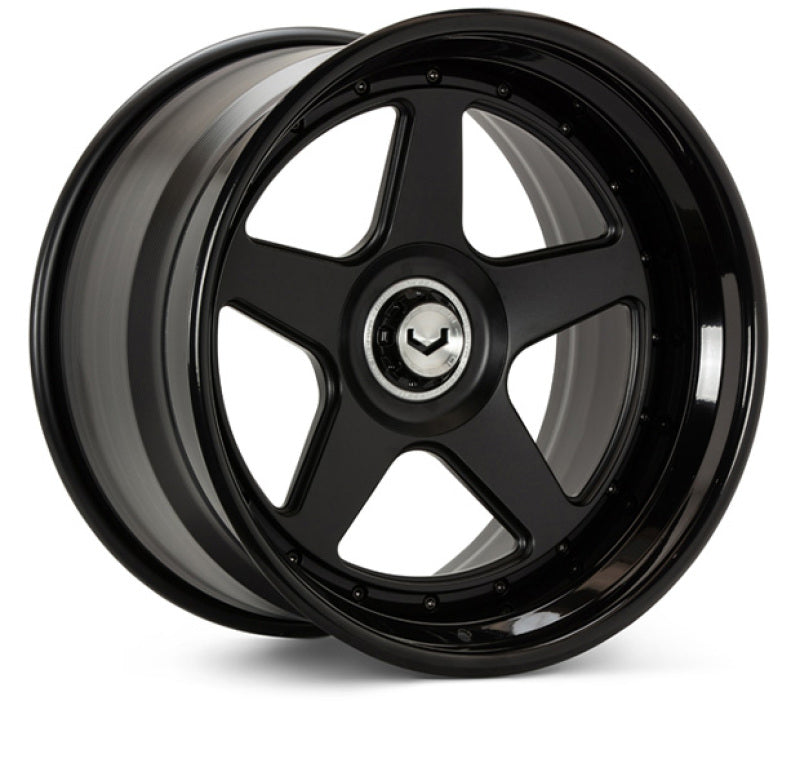 Vossen GEN-01 3pc - 21x13 - Cntr Lock - Satin Blk Cntr / Gloss Blk Out - Lamborghini Aventador Rear