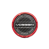 Vossen Carbon Billet Sport Cap - Large - HF - Red - Weave Carbon