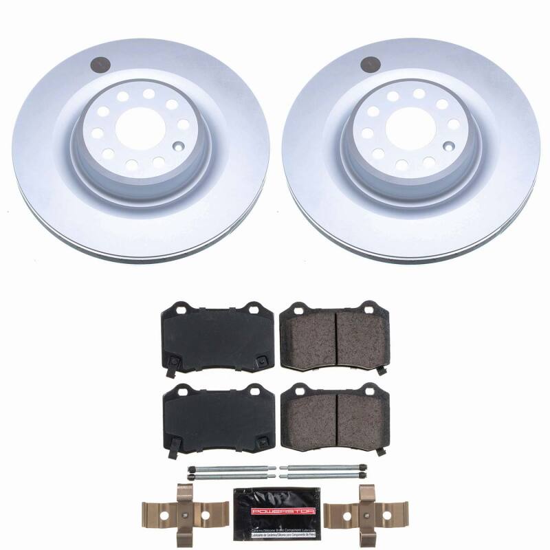 Power Stop 12-21 Tesla S Rear Z23 Coated Brake Kit
