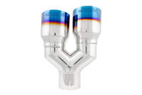 MBRP Universal T304 SS Dual Burnt End Tip 3.5in OD/2.5in Inlet