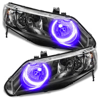 Oracle 06-11 Honda Civic Sedan LED Headlight Halo Kit - UV/Purple