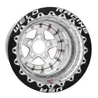 Weld Alumastar 2.0 15x16 / 5x4.5 BP / 4in. BS Polished Wheel - Polished Double Beadlock MT