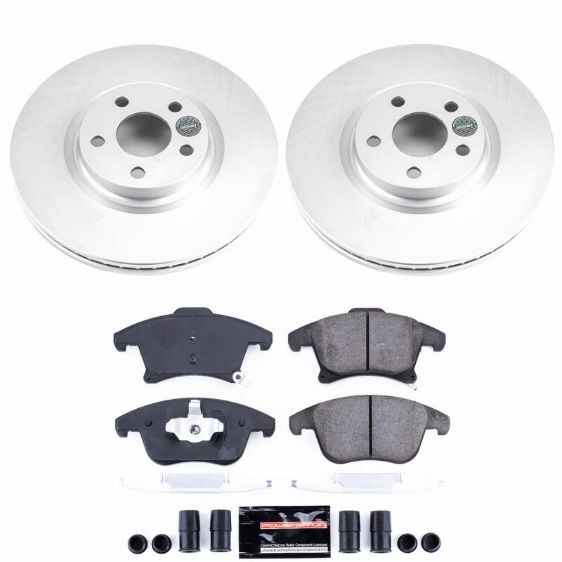 Power Stop 17-20 Lincoln MKZ Front Z23 Coated Brake Kit