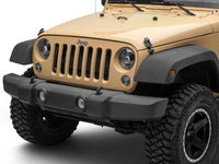 Raxiom 07-18 Jeep Wrangler JK Axial Series Quatro LED Headlights- Black Housing- Clear Lens