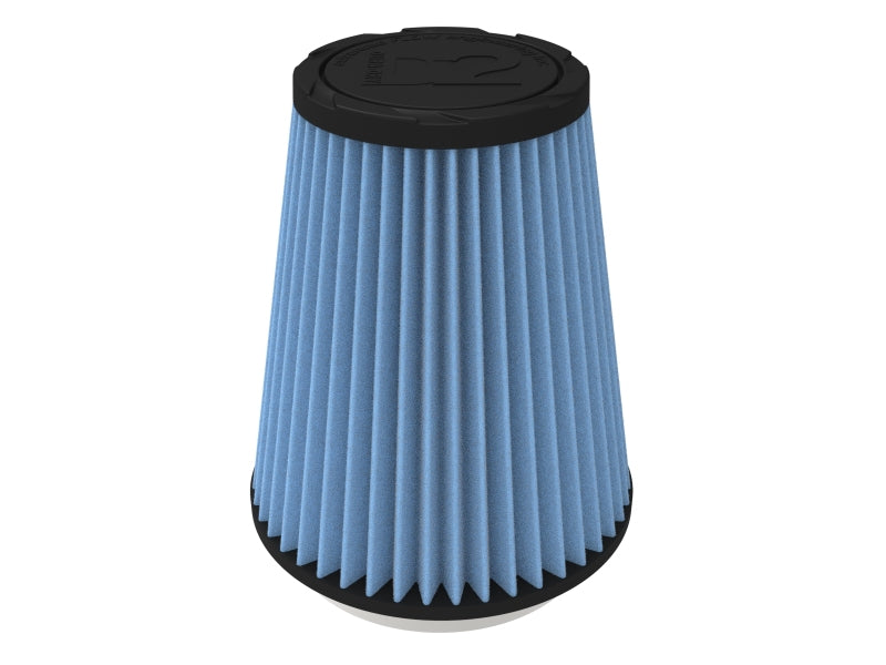aFe POWER Universal Clamp-On Air Filter w/ D2 Dura-Dry Media - 4in F x 6in B x 4in T x 7in H