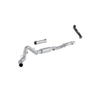 MBRP 06-07 Chevy Silverado / GMC Sierra 2500/3500HD 4in OD CatBack Single Side Exit w/ Downpipe - AL