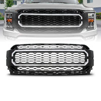 ANZO 21-23 Ford F150 Black Housing Full LED Light Tube Front Grille