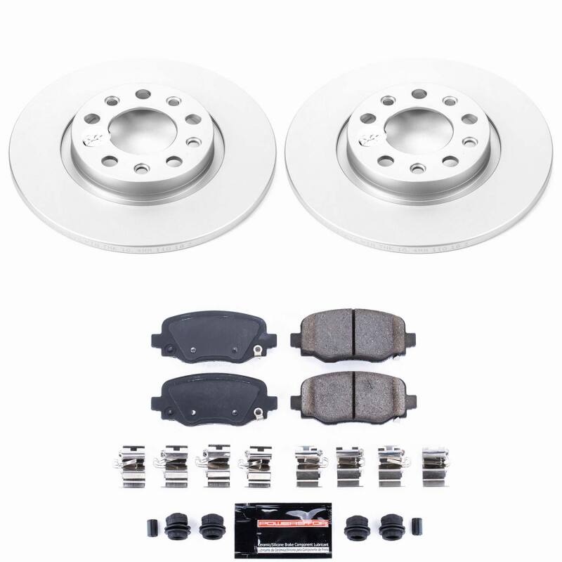 Power Stop 15-17 Chrysler 200 Rear Z23 Coated Brake Kit