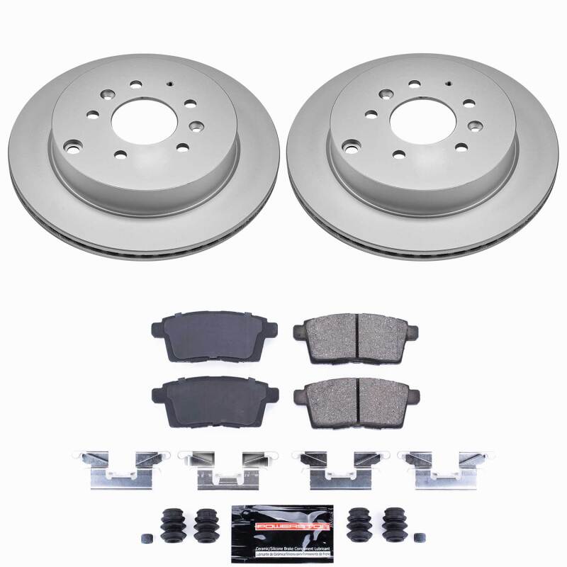 Power Stop 07-12 Mazda CX-7 Rear Z23 Coated Brake Kit