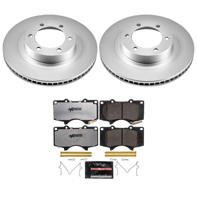 Power Stop 03-09 Lexus GX470 Front Z36 Coated Truck & Tow Brake Kit