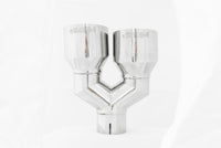 MBRP Universal T304 SS Dual Tip 4in OD/2.5in Inlet