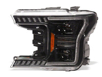 Raxiom 18-20 Ford F-150 LED Halo Surround Headlights with Amber DRL- Black Housing- Clear Lens