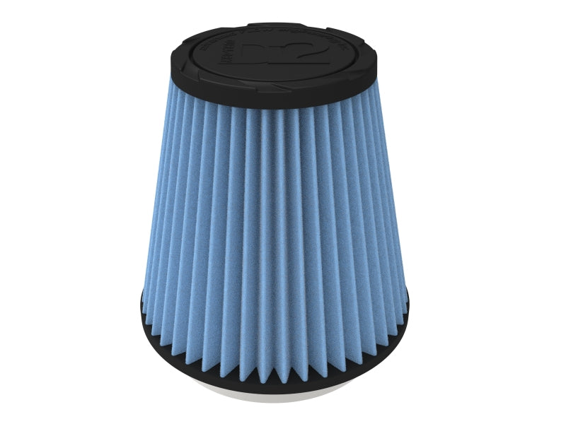 aFe POWER Universal Clamp-On Air Filter w/ D2 Dura-Dry Media - 4in F x 6in B x 4in T x 6in H